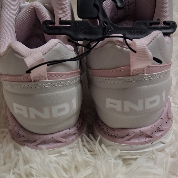 And1 Other - And1 Girl's White and Light Pink Athletic Sneakers